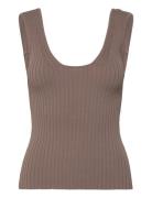 Bs Mathilde Regular Fit Top Brown Bruun & Stengade