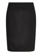 Pencil Skirt With Rome-Knit Opening Black Mango