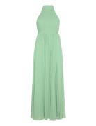 Fionne Pleated Gown Green Bubbleroom