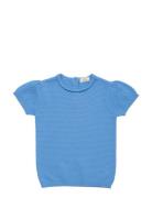 Lt. Knitted Margueritte T-Shirt Blue Copenhagen Colors