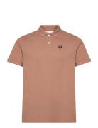 Toke Basic Badge Polo - Gots/Vegan Brown Knowledge Cotton Apparel