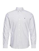 Douglas Stripe Shirt-Slim Fit Blue Morris