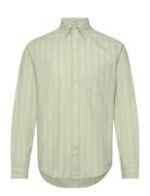 Reg Archive Oxford Stripe Shirt Green GANT