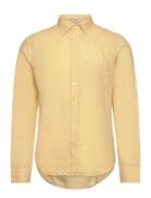 Reg Gmnt Dyed Linen Shirt Yellow GANT