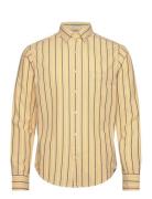 Reg Dobby Stripe Shirt Yellow GANT