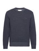 Plated Two T D Cotton C-Neck Navy GANT