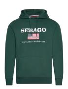 Sam Logo Hoodie Green Sebago