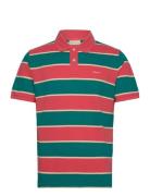 Stripe Pique Ss Polo Red GANT