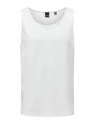Onsles Classique Rib Tank Top White ONLY & SONS