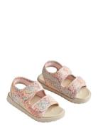 Sandal Open Toe Healy Print Pink Wheat