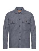 Mmgmatteo Stripe Overshirt Blue Mos Mosh Gallery