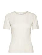 Knit T-Shirt Cream Rosemunde
