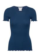 Rwbernadine Ss O-Neck T-Shirt Blue Rosemunde