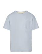 Essential Cotton-Blend T-Shirt Blue Mango