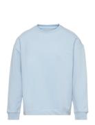 Sweatshirt Ls Solid Blue Huttelihut