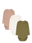 3 Pack Rib Jersey Long Sleeve Body Patterned Copenhagen Colors