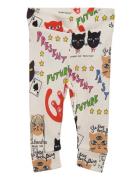 Clairvoyant Cats Aop Nb Leggings Patterned Mini Rodini