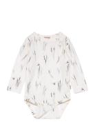 Body L/S Printed White Petit Piao