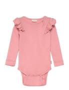 Body L/S Modal Frill Pink Petit Piao