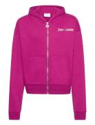 Juicy Abstract Zip Thru Hood Pink Juicy Couture