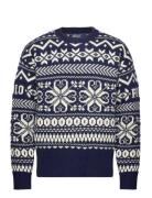 Snowflake Wool-Blend Sweater Navy Polo Ralph Lauren