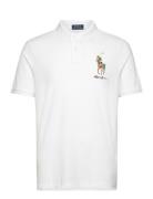 Classic Fit Big Pony Mesh Polo Shirt White Polo Ralph Lauren