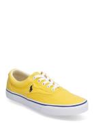 Keaton Washed Canvas Sneaker Yellow Polo Ralph Lauren