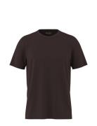 Slhaspen Ss O-Neck Tee W Brown Selected Homme