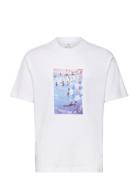 Cotton T-Shirt With Printed Drawing White Mango