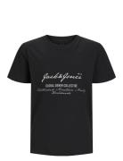 Jjgreat B2S Logo Tee Ss Ln Jnr Black Jack & J S