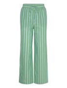 Straight Striped Trousers Green Mango