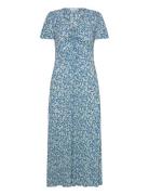 Floral Print Dress Blue Mango