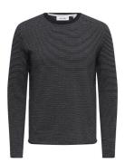 Onsniguel Reg 12 Stripe Crew Knit Navy ONLY & SONS