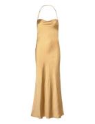 Carlen Maxi Dress Gold Bardot