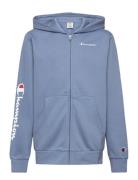 Hooded Full Zip Sweatshirt Blue Champion