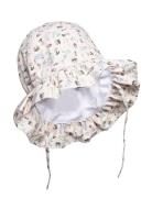 Bell Hat W/Print Beige Melton