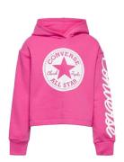 Converse Signature Cropped Hoodie Pink Converse