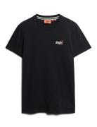 Essential Logo Emb Tee Black Superdry