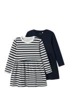 Nmfvivia Ls Dress 2P Noos Navy Name It