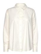 Vmcharlotte Stud Ls Shirt Wvn Ga Cream Vero Moda