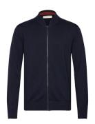 Knitted Bomber Jacket Navy Tom Tailor