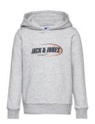 Jcoray Branding Sweat Hood Fst Jnr Grey Jack & J S