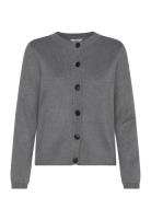 Objester Sli L/S Knit Cardigan Noos Grey Object