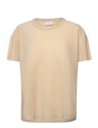 T-Shirt With Shimmer Beige Coster Copenhagen