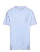 Cotton Jersey Crewneck Tee Blue Ralph Lauren Kids