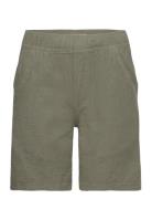 Shorts Linen Blend Khaki Lindex