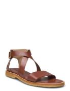 Sandals - Flat - Open Toe - Op Brown ANGULUS