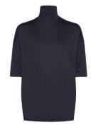 Tomasine Tencel Turtleneck Navy Residus