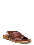 Sandals - Flat - Open Toe - Op Brown ANGULUS