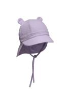 Summerhat Ears Muslin Purple Huttelihut